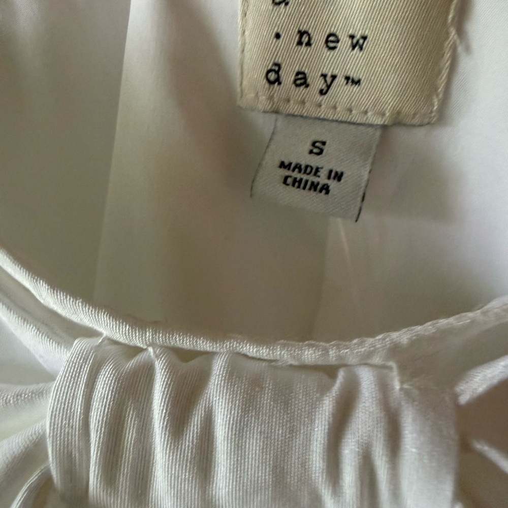 🎯60% OFF! a new day White Bow Shift Mini Dress - Picture 6 of 7